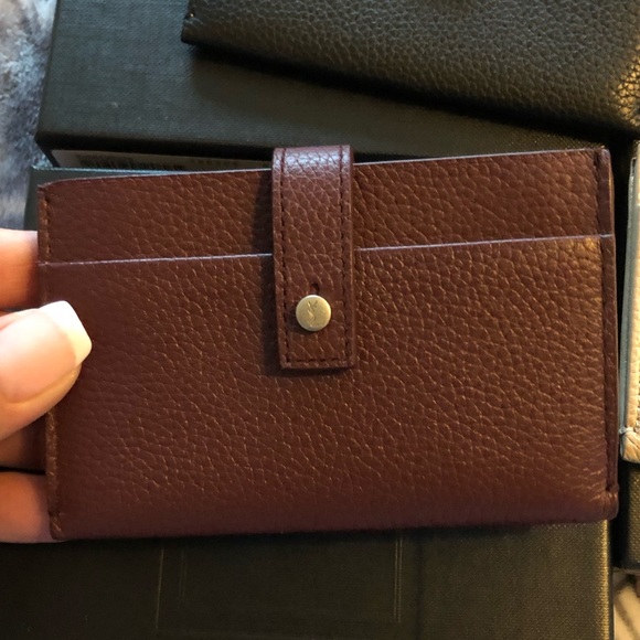 ♥️SOLD♥️Saint Laurent Burgundy Card Holder - Picture 3 of 7